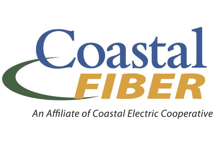 Coastal Fiber: An Affiliate of Coastal Electric Cooperative (logo)