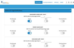Member Portal notifications dashboard with communication preferences displayed