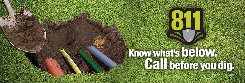 Call before you dig banner