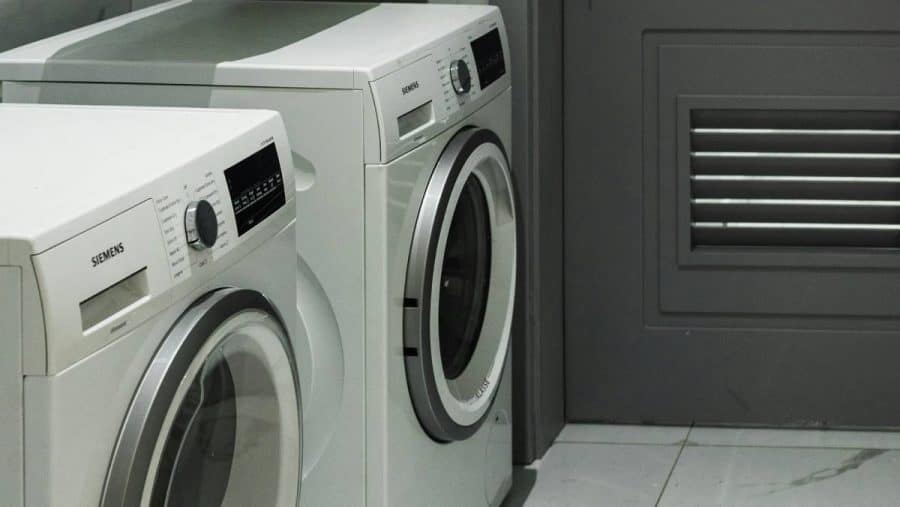 A home washer and dryer are pictured