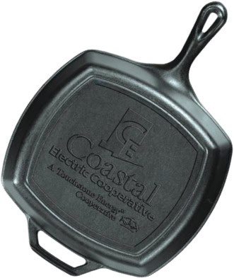 Engraved Coastal griddle is featured