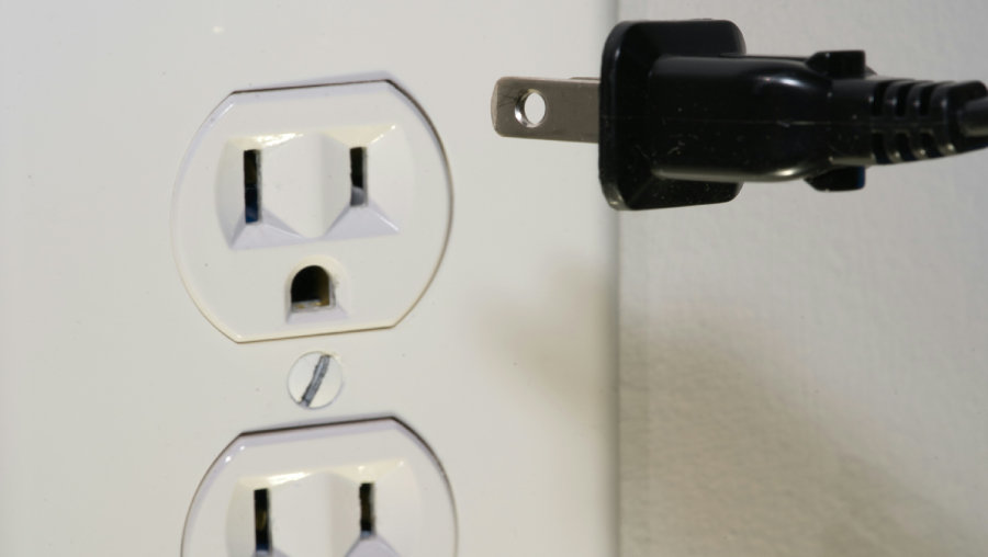 household electrical outlet is featured